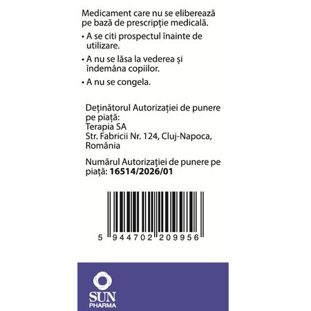 Aspenter Acut, 300 mg pulbere și solvent pentru soluție orală, 1 flacon x 15 ml, Terapia 749795