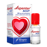 Aspenter Acut, 300 mg pulbere și solvent pentru soluție orală, 1 flacon x 15 ml, Terapia