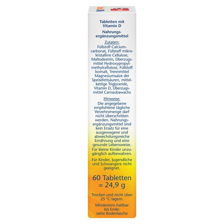 Vitamina D3, 2000 UI, 60 comprimate, Doppelherz 747303