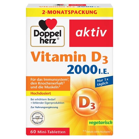 Vitamina D3, 2000 UI, 60 comprimate, Doppelherz