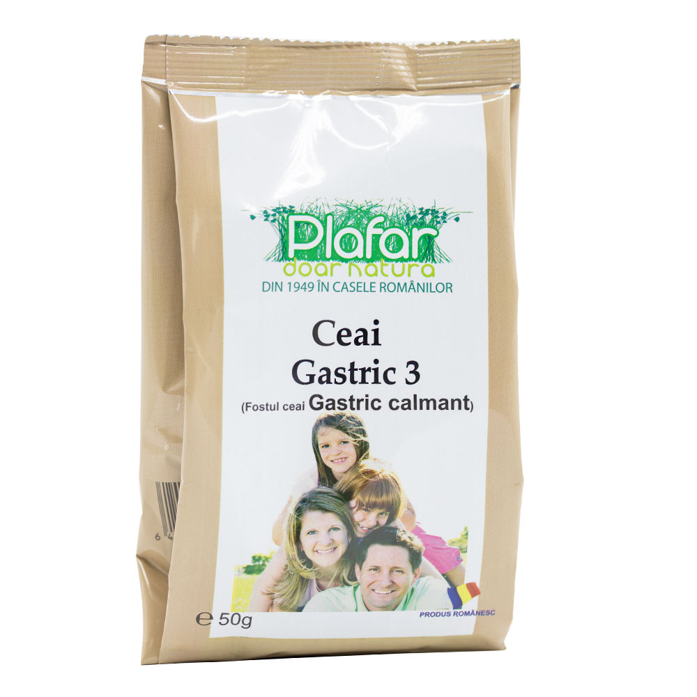 Ceai gastric 3, 50 g, Plafar