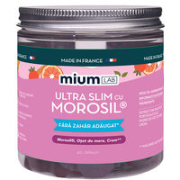 Supliment pe baza de portocale, otet de mere si crom Ultraslim cu Morosil, 42 jeleuri, Mium Lab