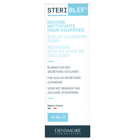 Spuma pentru curatare pleoape si gene Steriblef, 50 ml, Densmore Laboratoires
