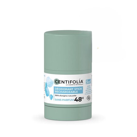 Deodorant stick reincarcabil 48h, Fragrance-Free, 50g, Centifolia