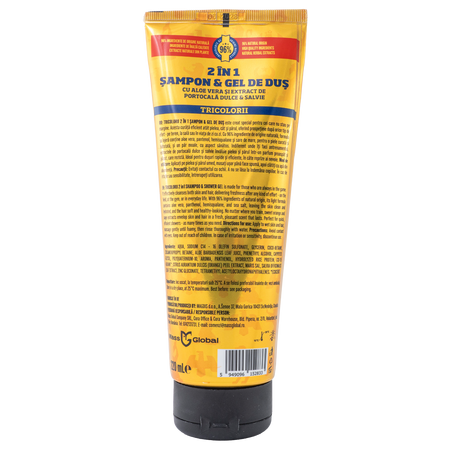 Sampon si gel de dus 2 in 1, 220 ml, Tricolorii 747729