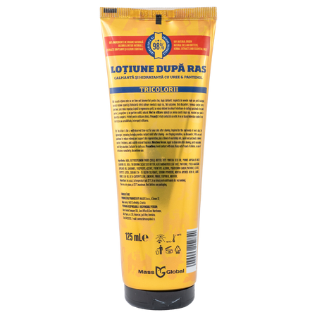 Lotiune dupa ras cu uree  si patenol, 125 ml, Tricolorii 747731