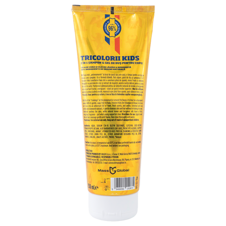 Sampon si gel de dus pentru copii 2 in 1, 250 ml, Tricolorii 747745