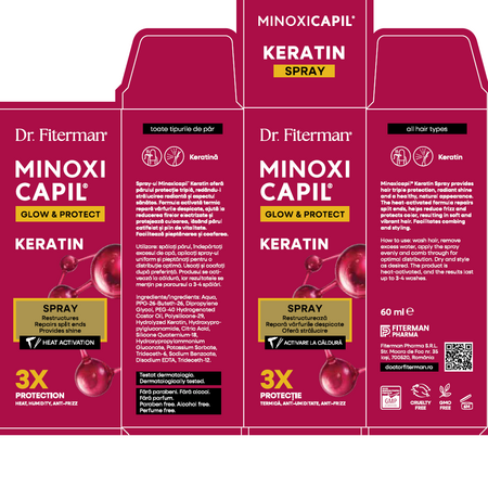 Spray pentru par deteriorat Minoxicapil Keratin, 60 ml, Doctor Fiterman 747769