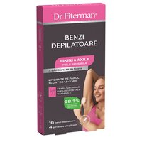 Benzi depilatoare Bikini & Axile piele sensibila, 16 bucati, Doctor Fiterman