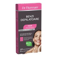 Benzi depilatoare pentru fata piele sensibila, 20 bucati, Doctor Fiterman