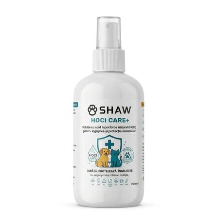 Solutie cu acid hipocloros pentru caini si pisici HOCI CARE+, 250 ml, Shaw