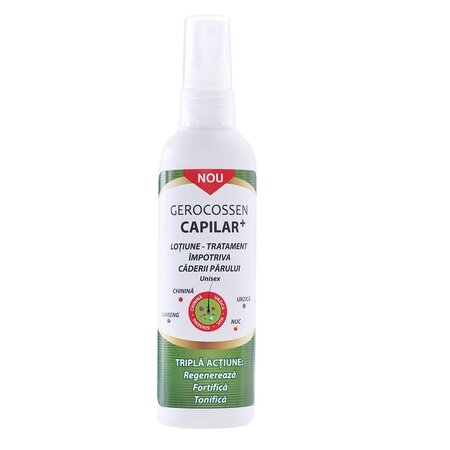 Lotiune tratament impotriva caderii parului Capilar+, 125 ml, Gerocossen