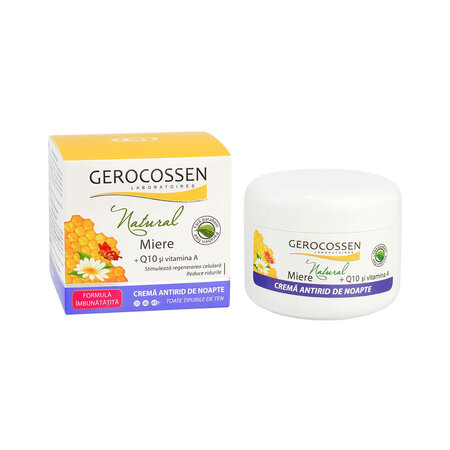 Crema anti-rid de noapte Natural Miere, 100 ml, Gerocossen