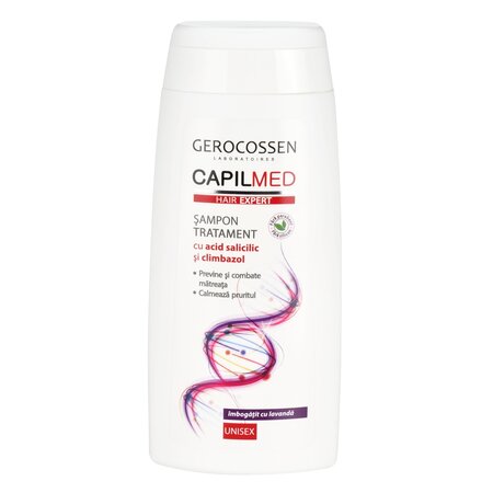 Sampon tratament cu acid salicylic si climbazol, Capilmed, 275 ml, Gerocossen