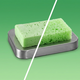 Burete de baie 2-in-1 cu sapun, Aloe Vera, efect calmant si hidratant, 120 g, Esponjabon 748322