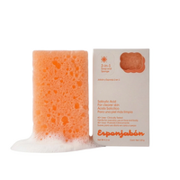 Burete de baie 2-in-1 cu sapun, acid salicilic, efect anti-acnee, 120 g, Esponjabon