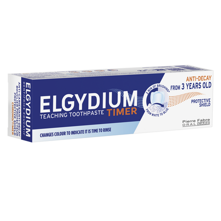 Pasta de dinti educativa pentru copii +3 ani cu aroma de fructe de padure Timer, 50 ml, Elgydium