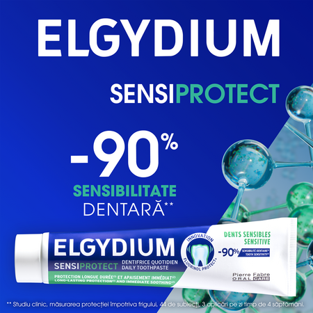 Pasta de dinti pentru sensibilitatea gingivala Sensiprotect, 75 ml, Elgydium 748364