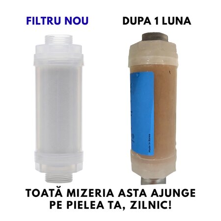 Filtru de apa pentru dus SilkFlow Rust Filter, 1 bucata, iBrows 748397
