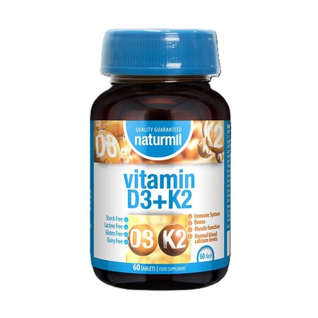 Vitamina D + K2, 60 tablete, Dietmed