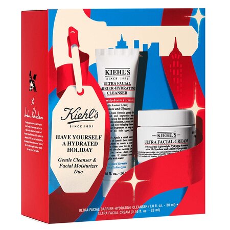 Set Crema hidratanta Ultra Facial Cream 28 ml + Gel de curatare Ultra Facial Barrier Cleanse 30 ml Hydrated Holiday Duo, Kiehl's