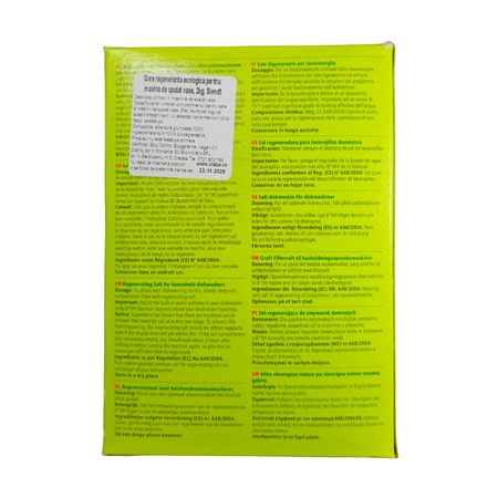 Sare regeneranta pentru dedurizarea apei in masina de spalat vase, 2 kg, Sonett 748784