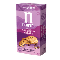 Biscuti fara gluten din ovaz integral cu fructe, 160 g, Nairns