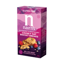 Biscuti pufosi fara gluten din ovaz integral cu afine si zmeura, 160 g, Nairns