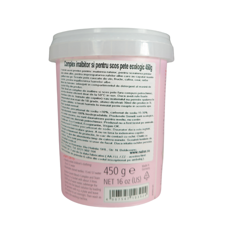 Inalbitor ecologic si aditiv pentru indepartarea petelor de pe textile, 450 g, Sonett 748939