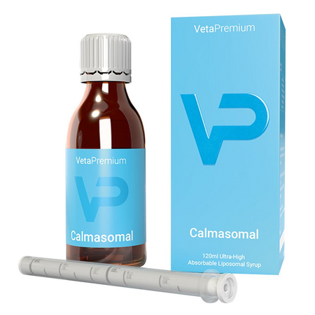 Supliment liposomal pentru starea de calm a cainilor Calmasomal, 120 ml, VetaPremium