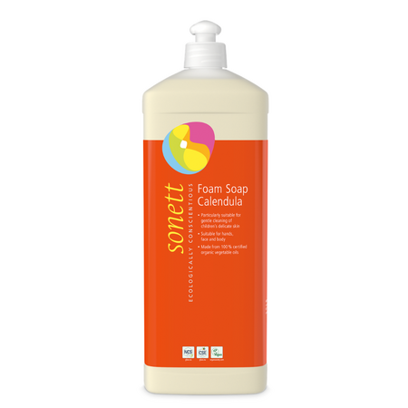 Sapun lichid spumant cu galbenele pentru copii, 1000 ml, Sonett