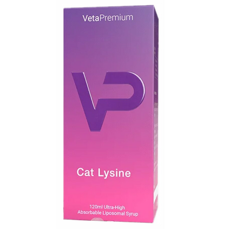Supliment nutritional pentru pisici Cat Lysine, 120 ml, VetaPremium 749042