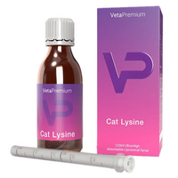 Supliment nutritional pentru pisici Cat Lysine, 120 ml, VetaPremium