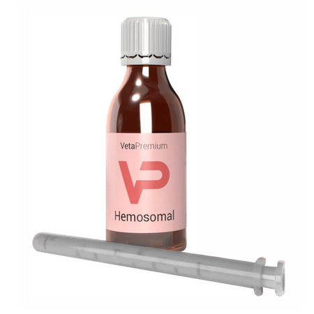 Supliment liposomal pentru caini si pisici anemice Hemosomal, 120 ml, VetaPremium 749057