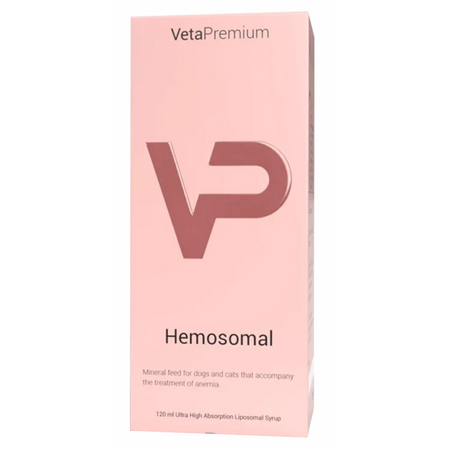 Supliment liposomal pentru caini si pisici anemice Hemosomal, 120 ml, VetaPremium 749058