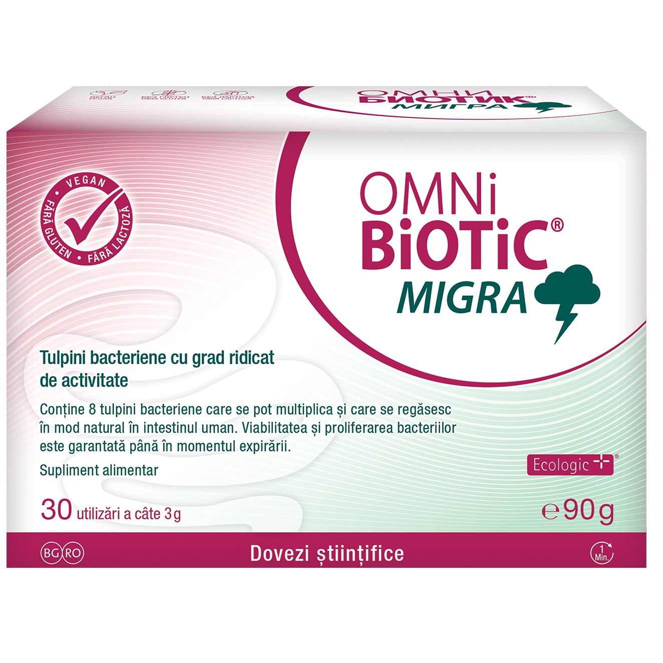 Omnibiotic Migra, 30 plicuri, Institut AllergoSan