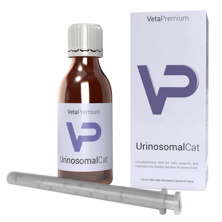 Supliment liposomal pentru sustinerea sistemului urinar la pisici Urinosomal Cat, 120 ml, VetaPremium