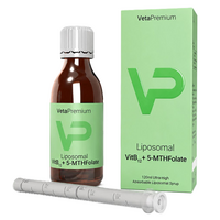 Supliment alimentar cu vitamina B12 lipozomala si folat pentru caini si pisici 5-MTHF, 120 ml, VetaPremium