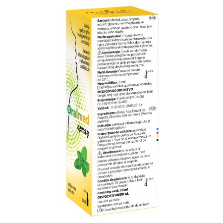 Spray pentru gura Oralmed, 20 ml, Apipharma 716526
