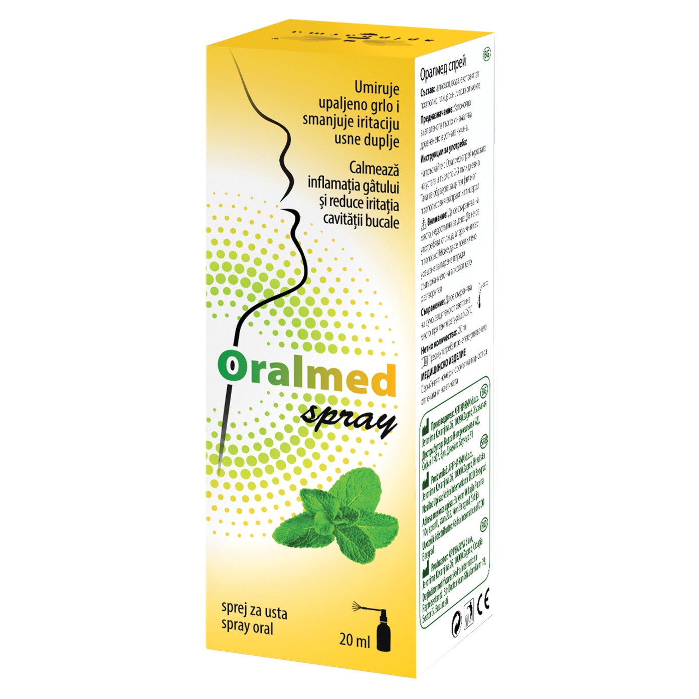 Spray pentru gura Oralmed, 20 ml, Apipharma
