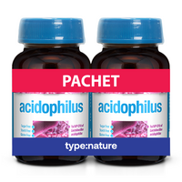 Pachet Acidophilus, 60 tablete + 60 tablete, Naturmil