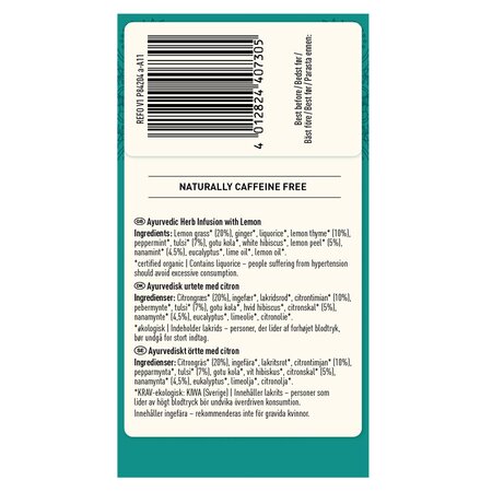 Ceai Bio Refresh&Focus, 17 plicuri, Yogi Tea 750153
