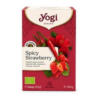 Ceai Bio Spicy Strawberry, 17 plicuri, Yogi Tea