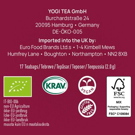Ceai Bio pentru femei, 17 plicuri, Yogi Tea 750138