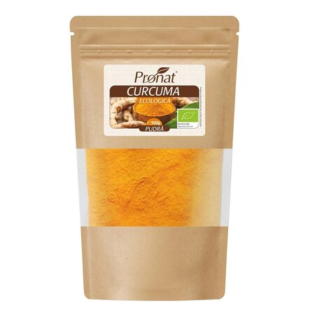 Pudra de Curcuma bio, 500 g, Pronat