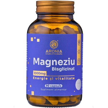 Magneziu Bisglicinat, 1000 mg, 90 capsule, Aronia Charlottenburg