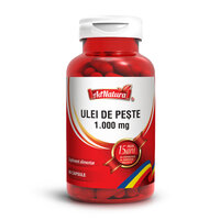 Ulei de peste, 1.000mg, 60 capsule, AdNatura