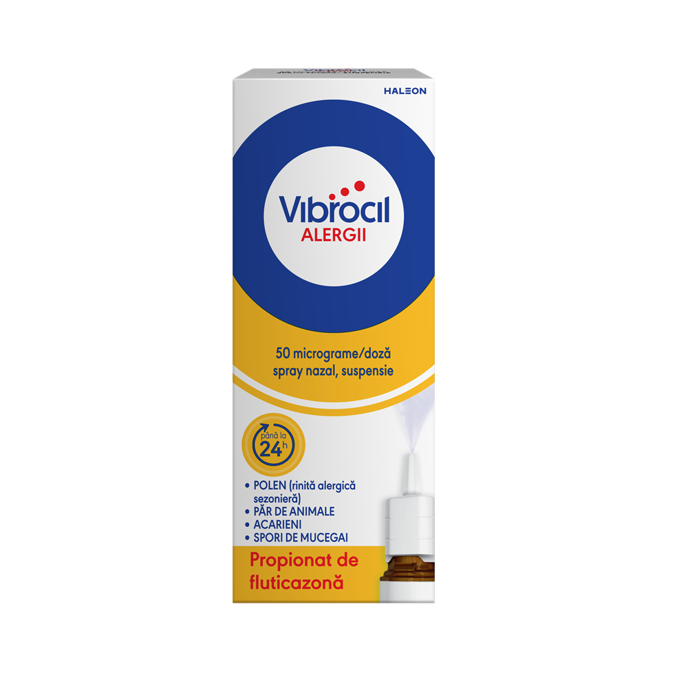 Vibrocil Alergii, 50 micrograme/doză spray nazal, suspensie, 120 pulverizari, Haleon