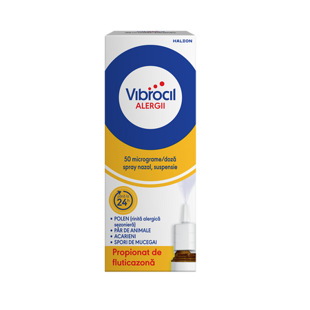 Vibrocil Alergii, 50 micrograme/doză spray nazal, suspensie, 120 pulverizari, Haleon