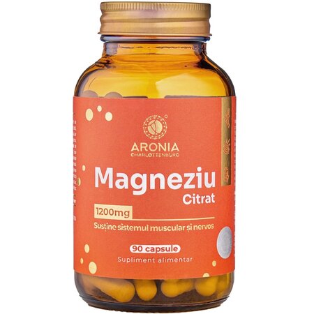 Magneziu Citrat, 1200 mg, 90 capsule, Aronia Charlottenburg